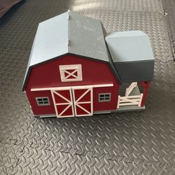 Terra by Battat Wooden Barn Farm With Terra by Battat Country World Farm Animals and Accessories Figure Set