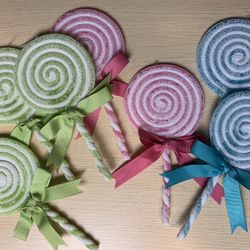 7 Lollipop Candy Ornaments