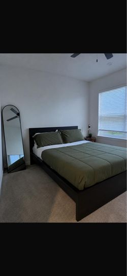 Queen Bed Frame and Mattress