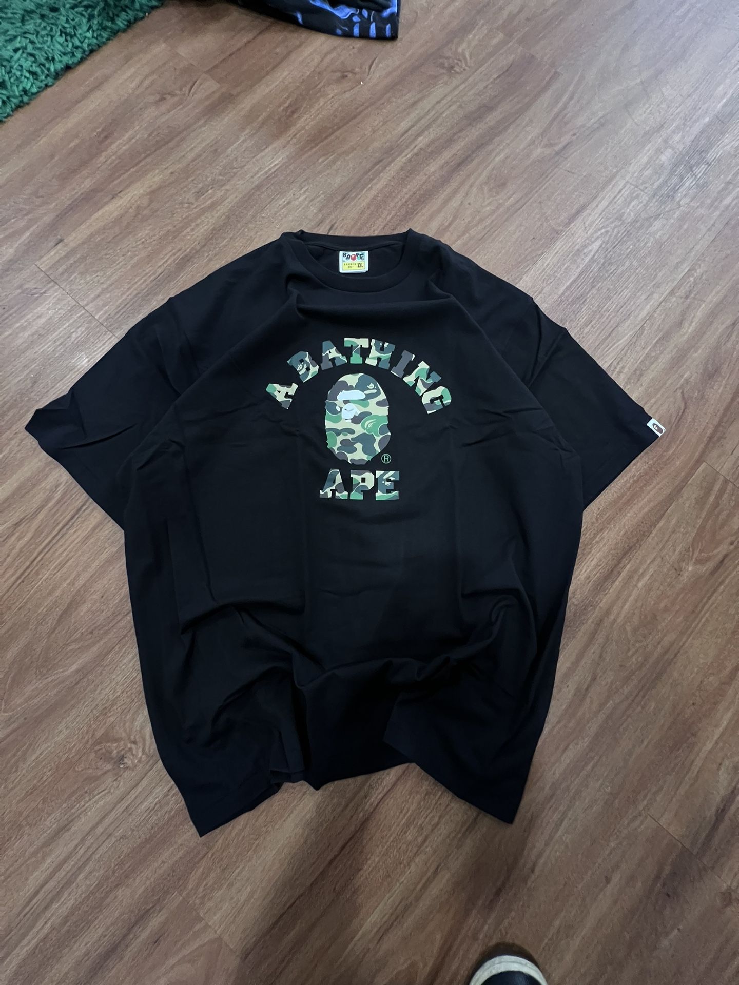 BAPE Camo College Logo Ape Head Tee (Size 3XL)