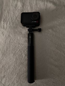 DJI Osmo Action 5 Black Action Camera Bundle w/Selfie Stick & Charging Case