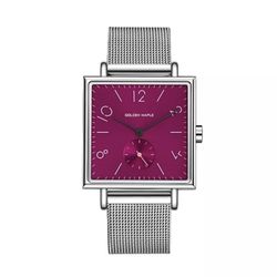 Golden Maple Rose Red Ladies Watch