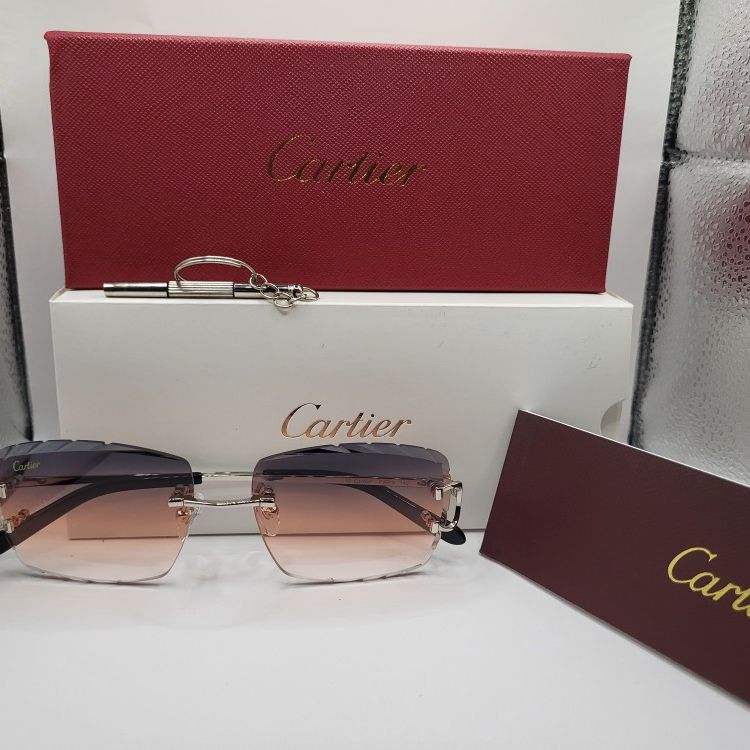 Cartier Glasses Rimless(Blue-Purple)