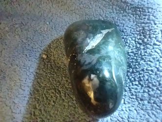 Polished Green Moss Agate Tumbled Stone