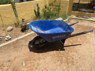 Kobalt Wheelbarrow Solid Steel,Bucket, Handles,HeavyDuty Suspension,Flat Free Tire Ready to Work. South Scottsdale