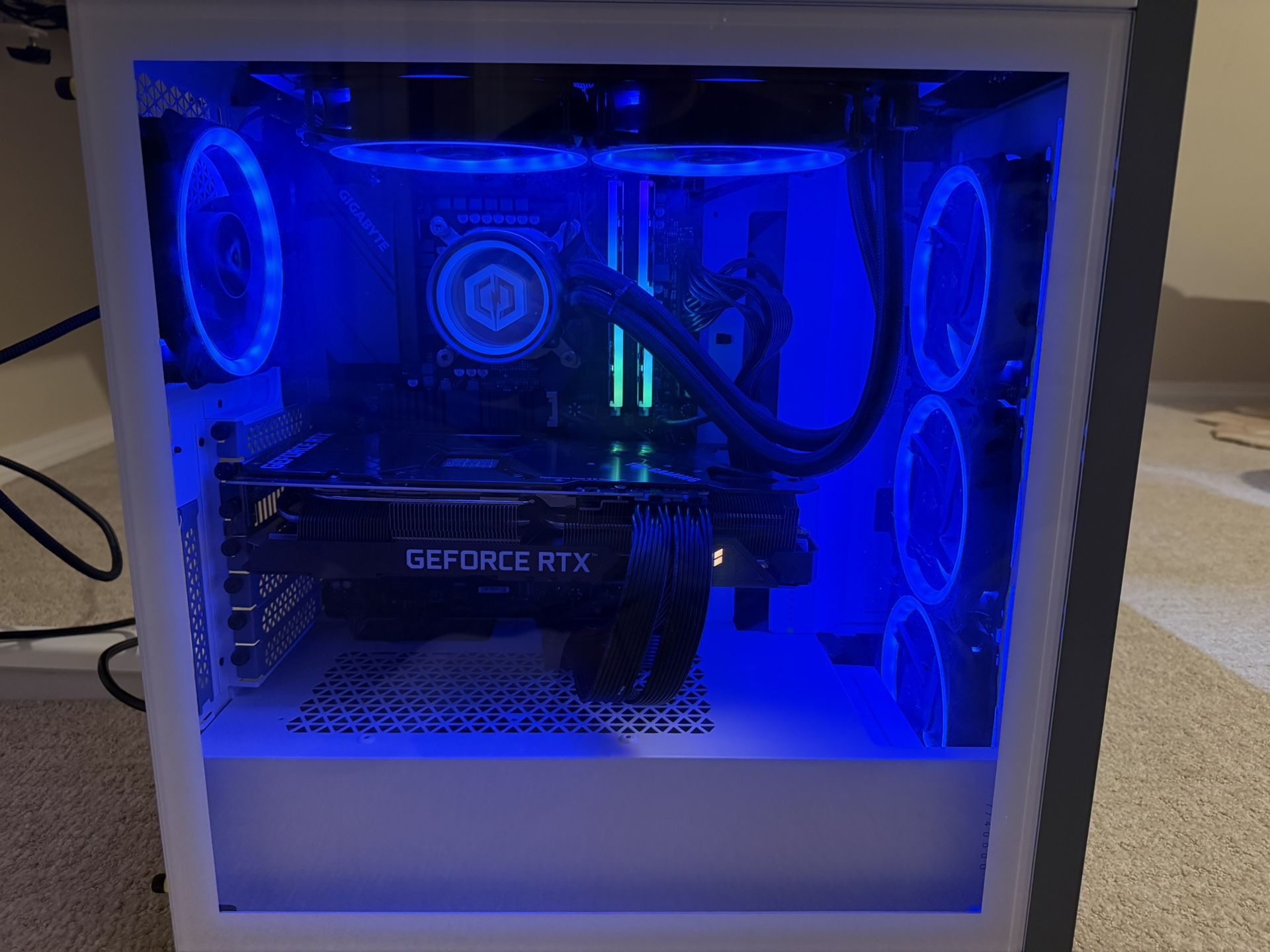 High-Performance Gaming PC – i5-11600K + ASUS TUF RTX 3080 OC 10GB, 64GB RAM, NVMe, 240mm AIO, Corsair 4000D