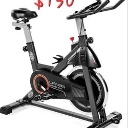 Lanos Exercise Bike, Stationary Bike for Indoor Cycling | Home Gym Workout