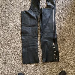 Motorcycle Ladies Chaps All Leather 