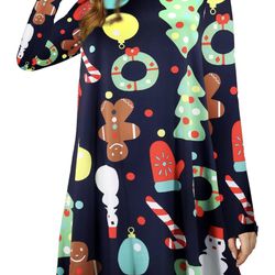 New Women Girls Ugly Christmas Sweater , Nightgown, Dress Large Or X-Large 