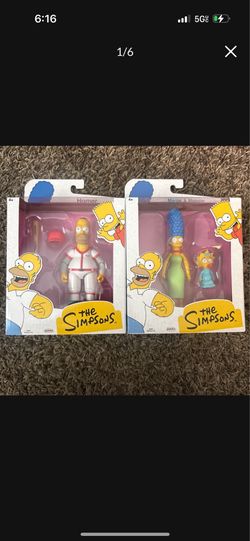 Jakks Pacific The Simpsons Homer Marge & Maggie Set of 2 Figures New