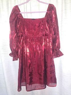 Blu pepper burgundy dress