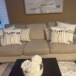Ashley’s Furniture Sofa Set (excludes Decorative Pillows)