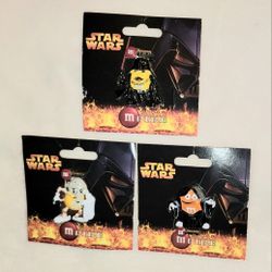 STAR WARS M&M VADER EMPEROR AND GRIEVOUS COLLECTORS PIN SET