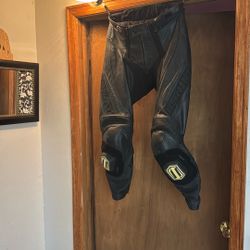 Leather motorcycle racing pants