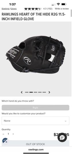 Rawlings Heart of the Hide R2G 11.5" Infield Glove