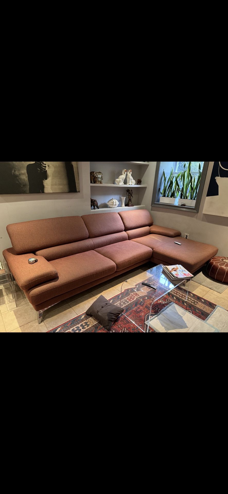 Two Piece Sectional Sofa $800 Or Best Offer