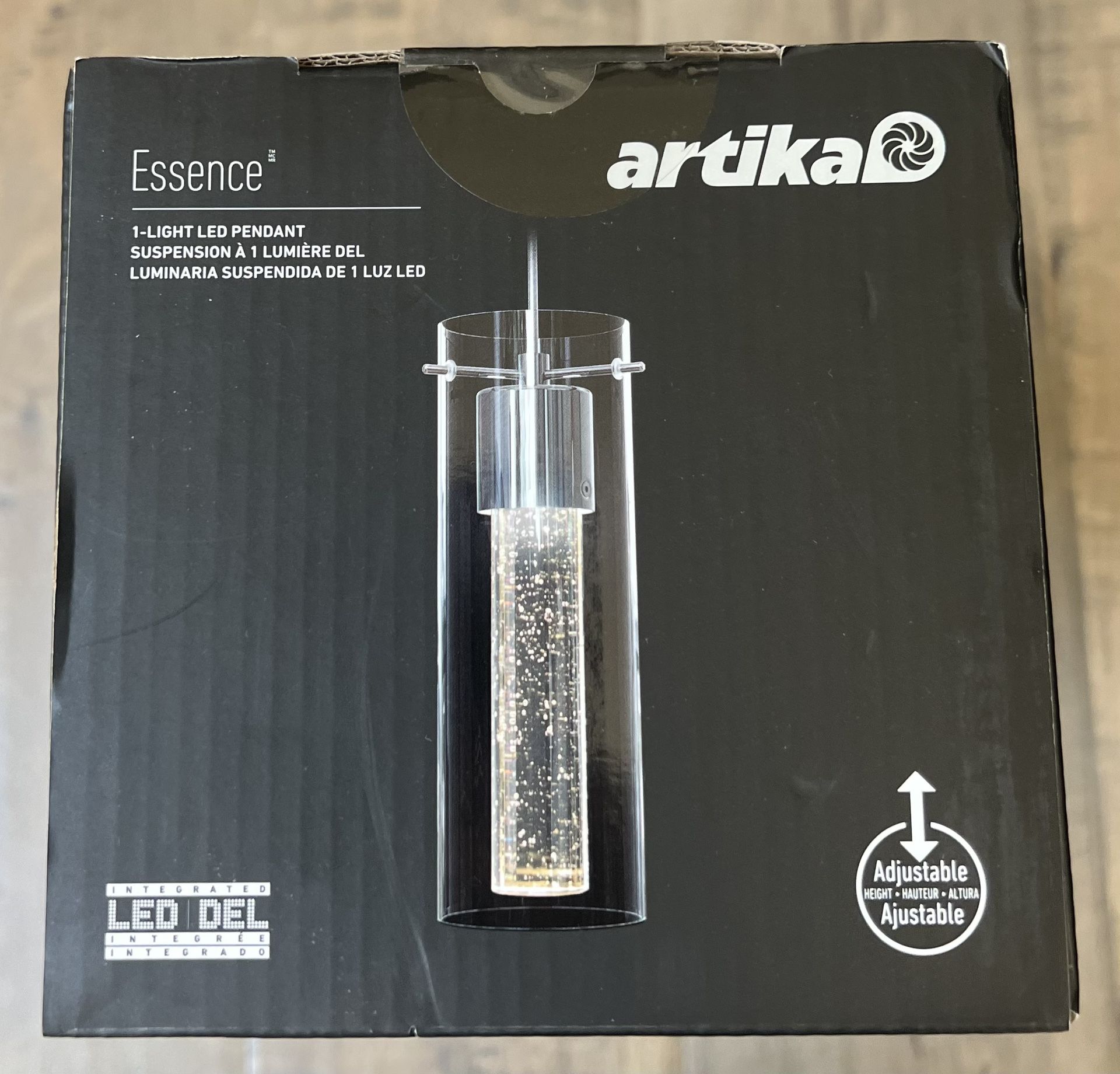 Artika Essence 8.5-Watt 1-Light Matte Black Bubble Integrated LED Pendant Light NEW