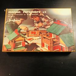 forest house n°2 game, Construction in BOMASSIF 97 pieces Jen Jura MADE IN FRANCE