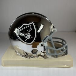  Raiders Chrome Mini Helmet