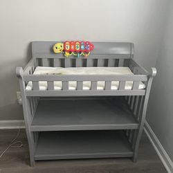 Grey Changing Table