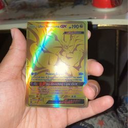 Ultra Necrozma Gx Gold Rare Pokemon Card 