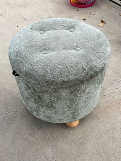 storage ottoman green