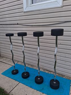 RUBBER COATED CURL BARS