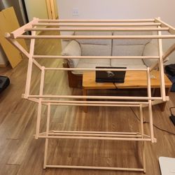 Foldable laundry drying rack