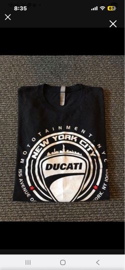 NEW Ducati Italy New York Special Edition Motorcycle Sports Soft Cotton Tee T-shirt