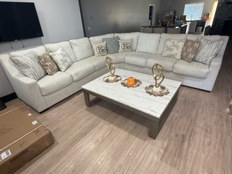 Sectional couch and coffee table