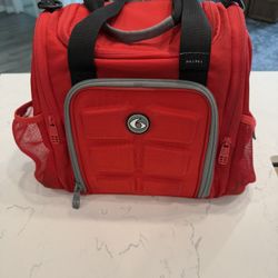 Six Pack Fitness Red MINI Meal Prep Lunch Bag