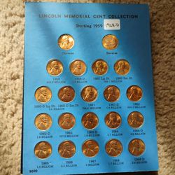 Lincoln Memorial Cent ( Uncirculated) 59-68 For Sale