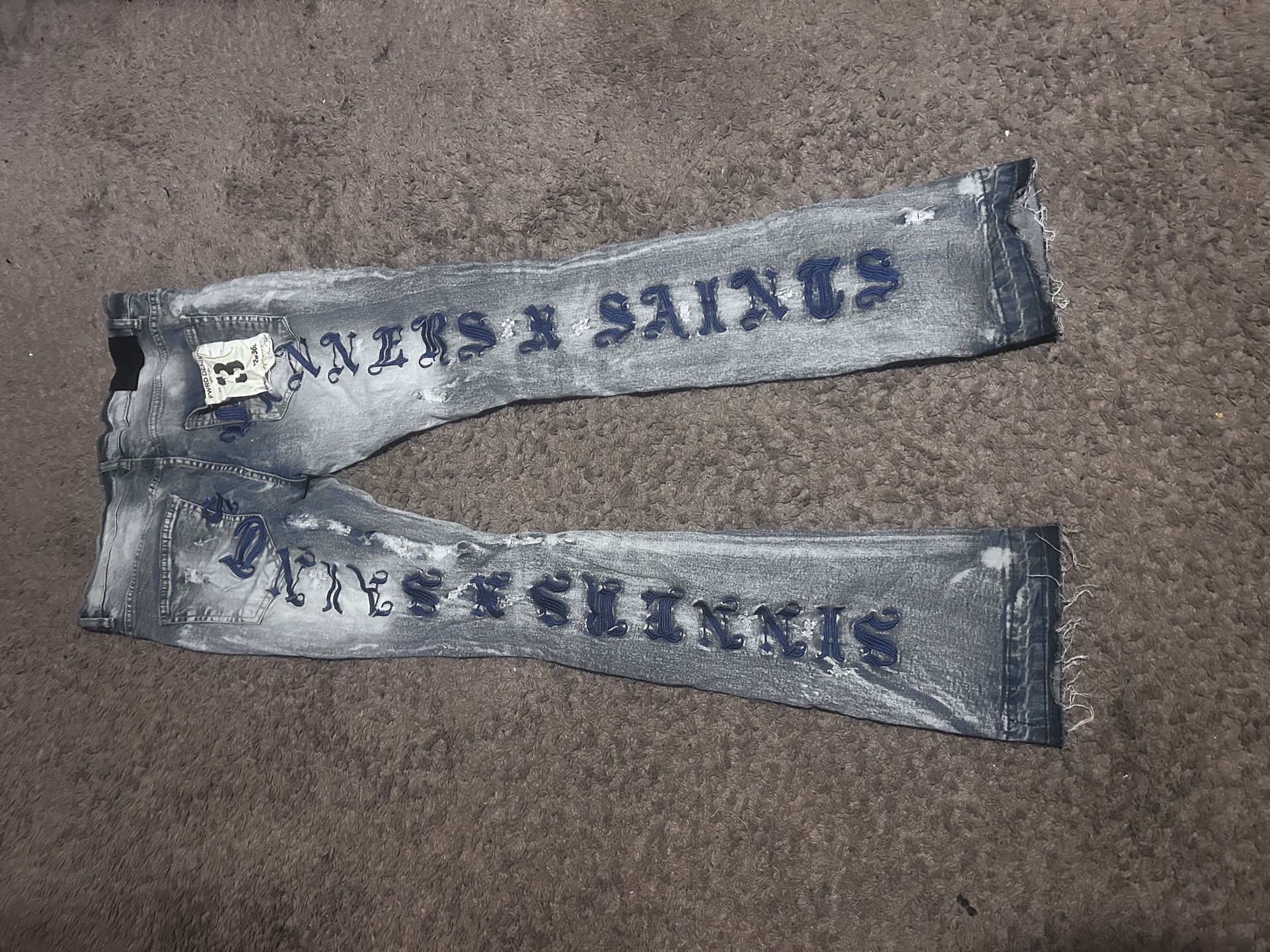 Fwrd New York Stacked Denim Jeans