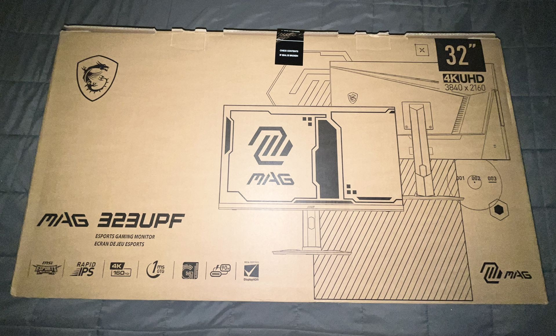 MAG 322UPF 31.5" 4K UHD 160Hz Flat Gaming Monitor