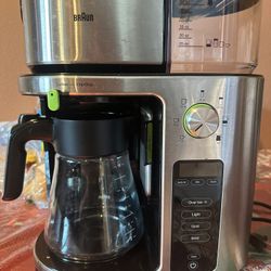 Braun MultiServe Plus 10- Cup Pod Free Drip Coffee Maker, 7 Brew Sizes/Hot & Cold Brew, Stainless steel KF9270SI