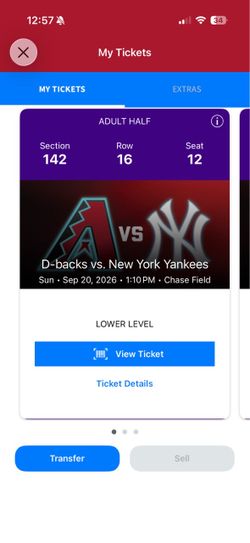 Diamondbacks vs Yankees 9/20