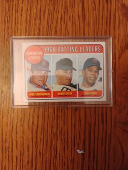 Carl Yastrzemski Card 1968 