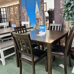 🚛Flash Deal🚛Brand New 5pc Dining Set: Table With Four Chairs $299, Finance Available, Delivery Available 