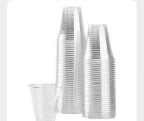16 oz Clear Plastic Cold Cups PET - 98 mm 1000 Count