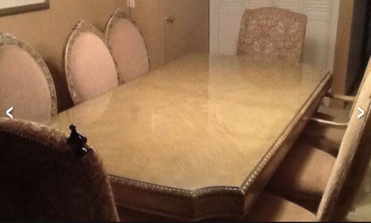 Dining Table And Hutch