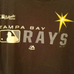 Tampa Bay Rays Majestic Extra Large T-shirt for Sale in Belleair, FL