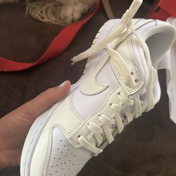 Nike White Sail Dunks Size 8