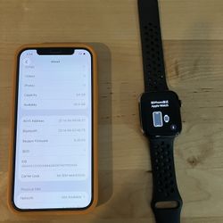 Unlocked IPhone 12 64GB & Apple Watch SE  Bundle 
