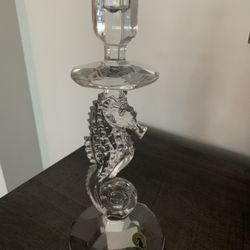 Waterford Crystal Seahorse Candlestick 