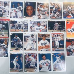 80-90s LOS ANGELES DODGERS CARD LOT (21) RC- Pedro & Ramon Martinez Carter Orel