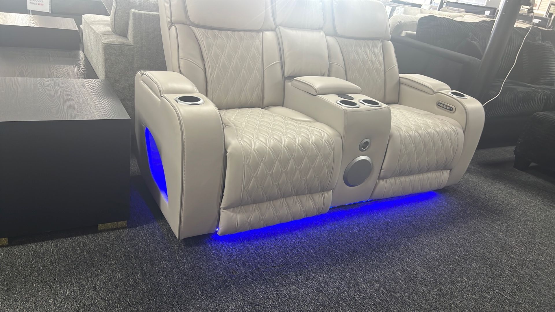 Loveseat Bluetooth Speakers Wireless Charger Massage