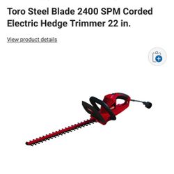 Hedge Trimmer Electric! Toro