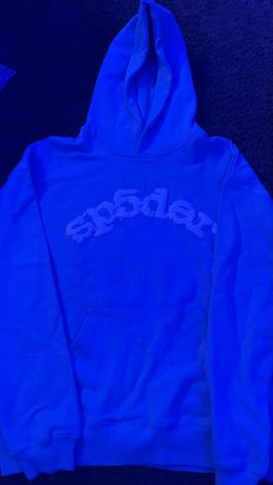 Spider hoodie blue