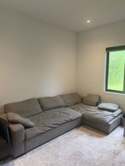 Large grey sofa