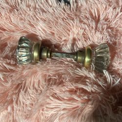 Crystal Door Knob - Antique